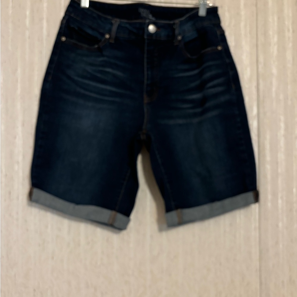 Time and Tru Dark Blue Jean Shorts